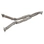 Nissan GTR 3.5" Turbo Back Valved Exhaust with 5 Inch Stainless Tailpipes